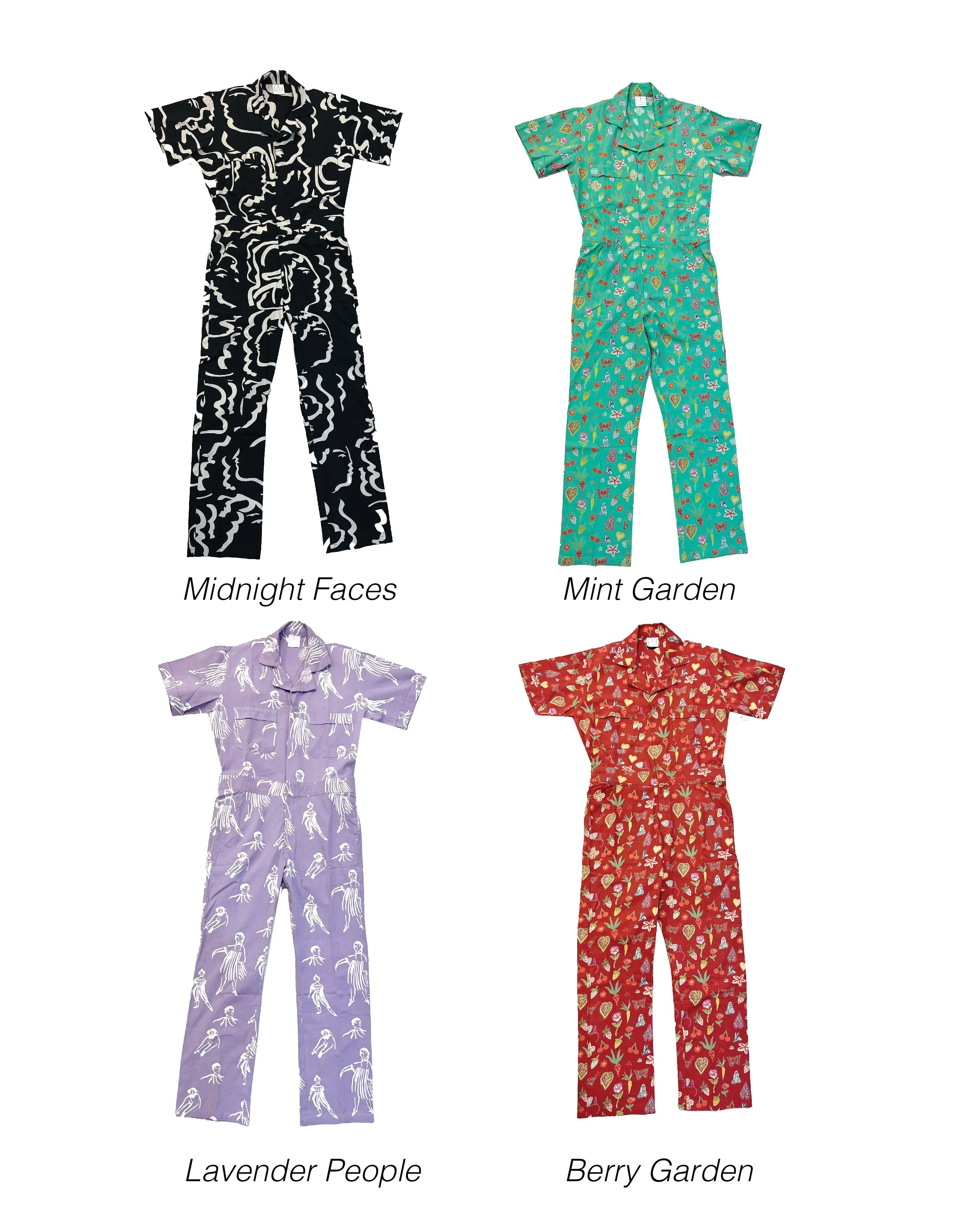 New! Berry Garden | Printed jumpsuit | Boiler-suit | Romper |Berry Jumpsuit