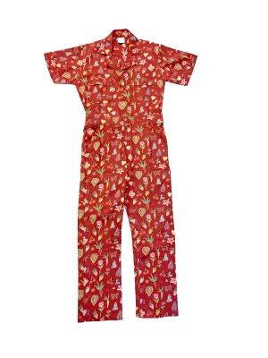 New! Berry Garden | Printed jumpsuit | Boiler-suit | Romper |Berry Jumpsuit