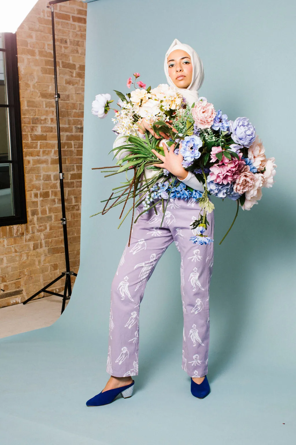 New! Lavender People | Printed jumpsuit | Boiler-suit | Romper | Violet Jumpsuit