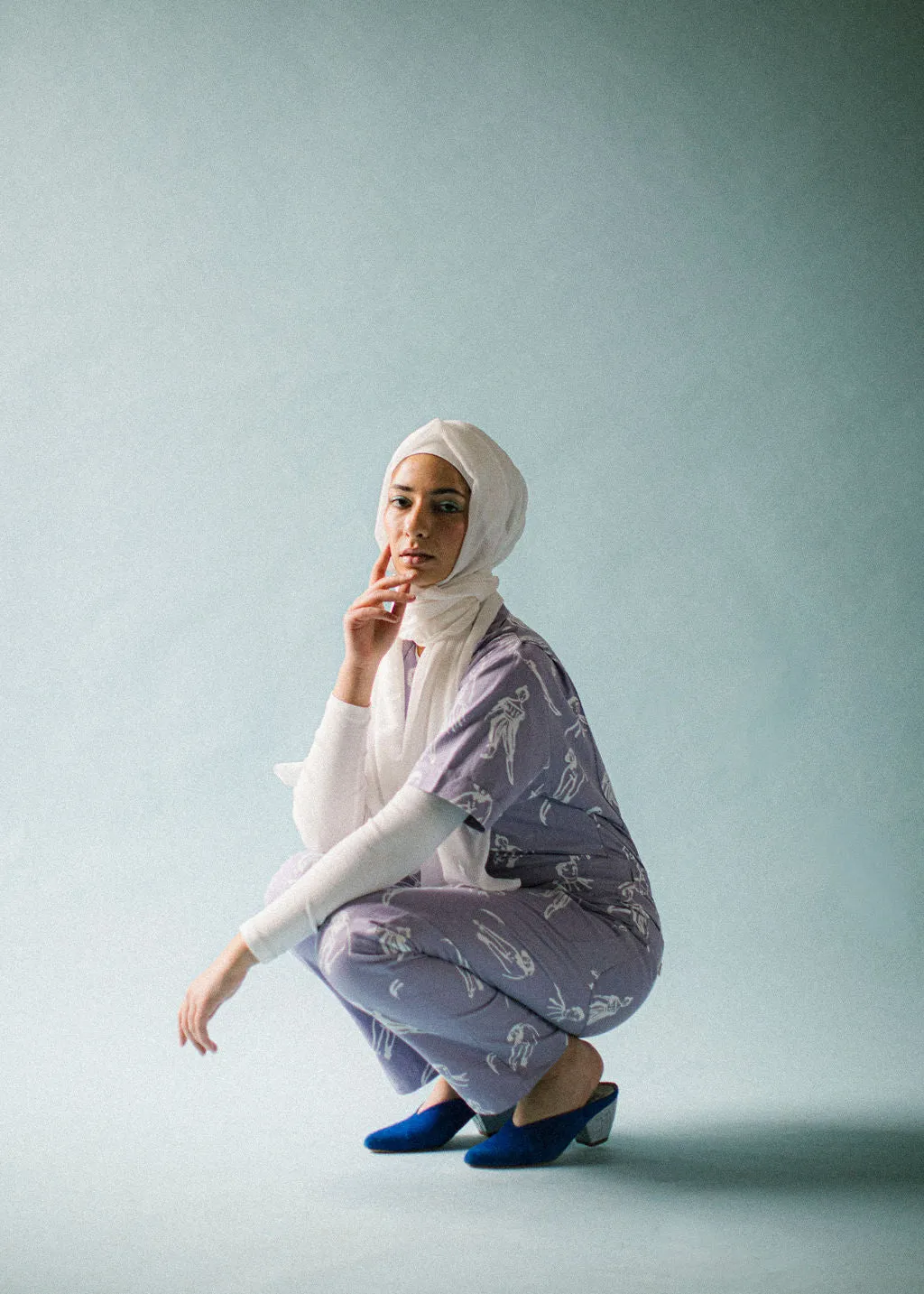 New! Lavender People | Printed jumpsuit | Boiler-suit | Romper | Violet Jumpsuit