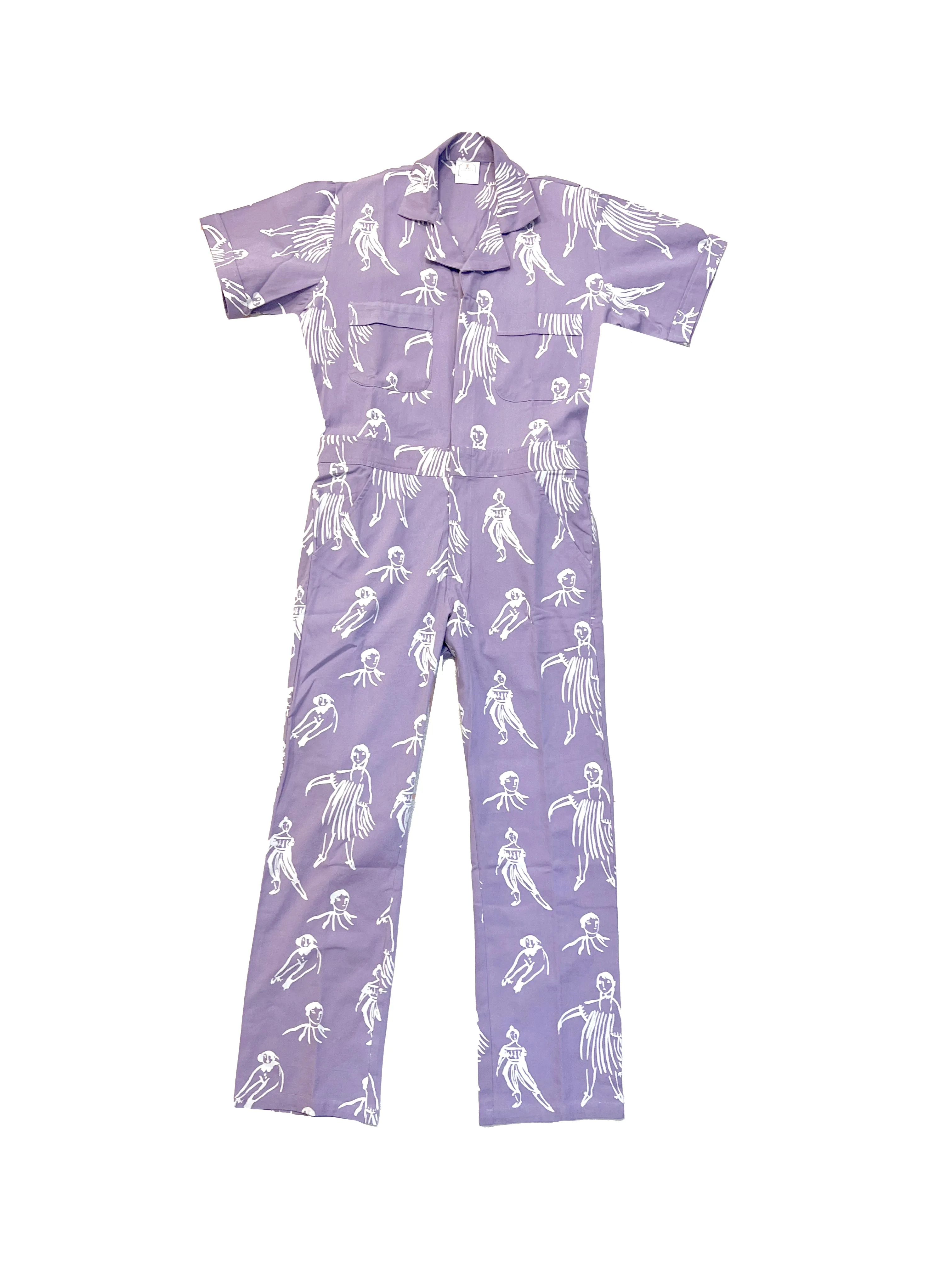 New! Lavender People | Printed jumpsuit | Boiler-suit | Romper | Violet Jumpsuit