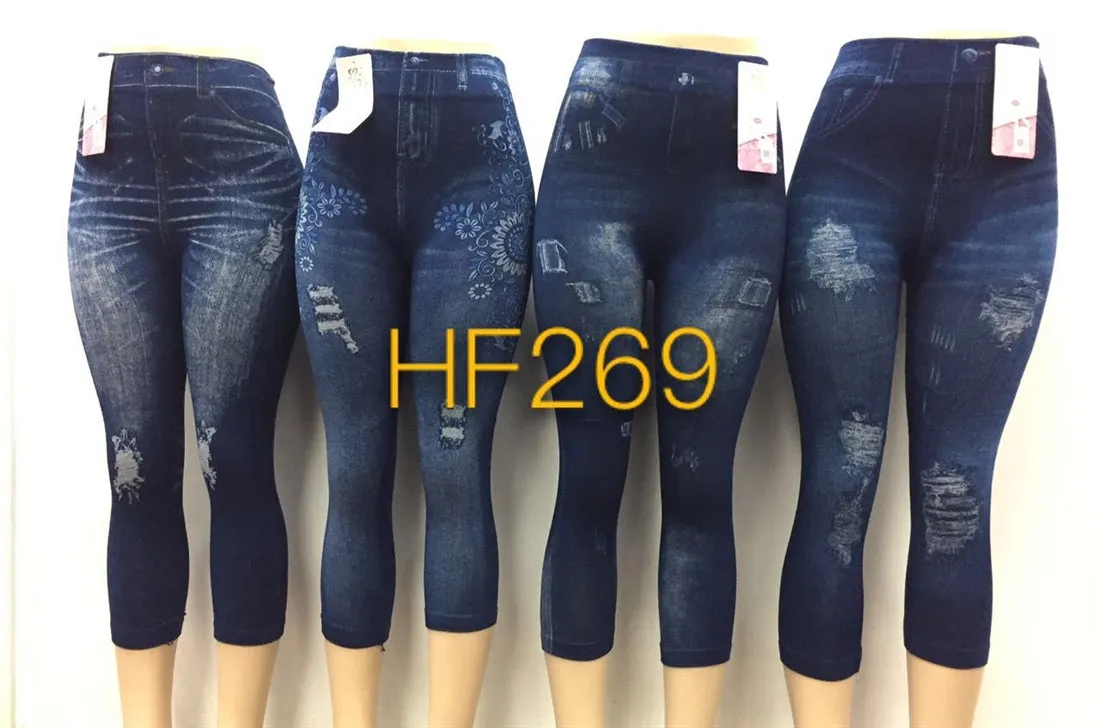 NYC Wholesale Lady Girls Jean Leggings Pants Knickers, HF269