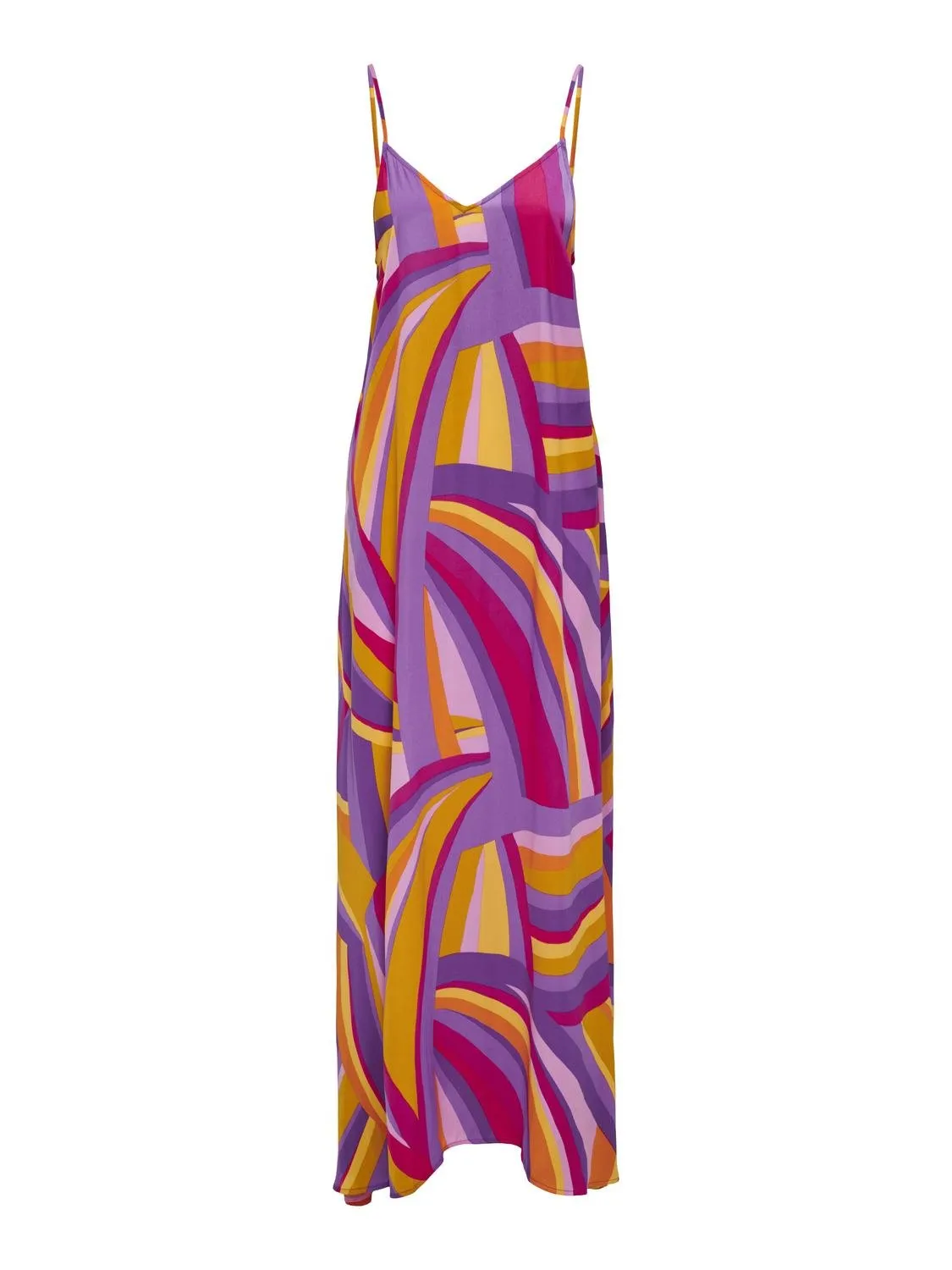 Only - Pink & Purple Bright Stripe Maxi Dress