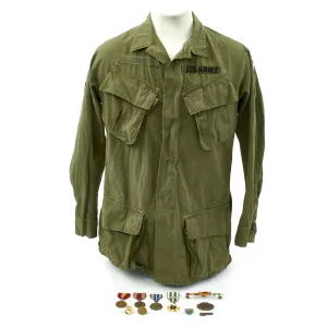 Original U.S. Vietnam War 101st Airborne Jungle Combat Jacket Grouping