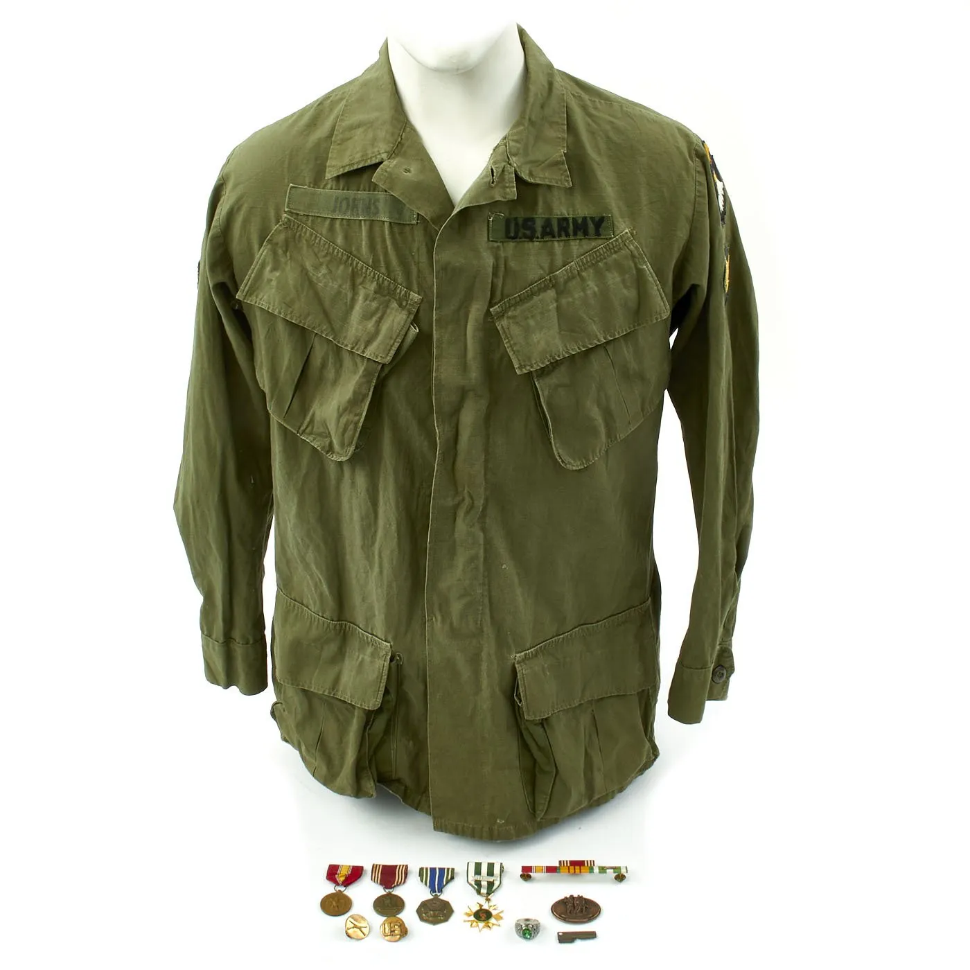 Original U.S. Vietnam War 101st Airborne Jungle Combat Jacket Grouping