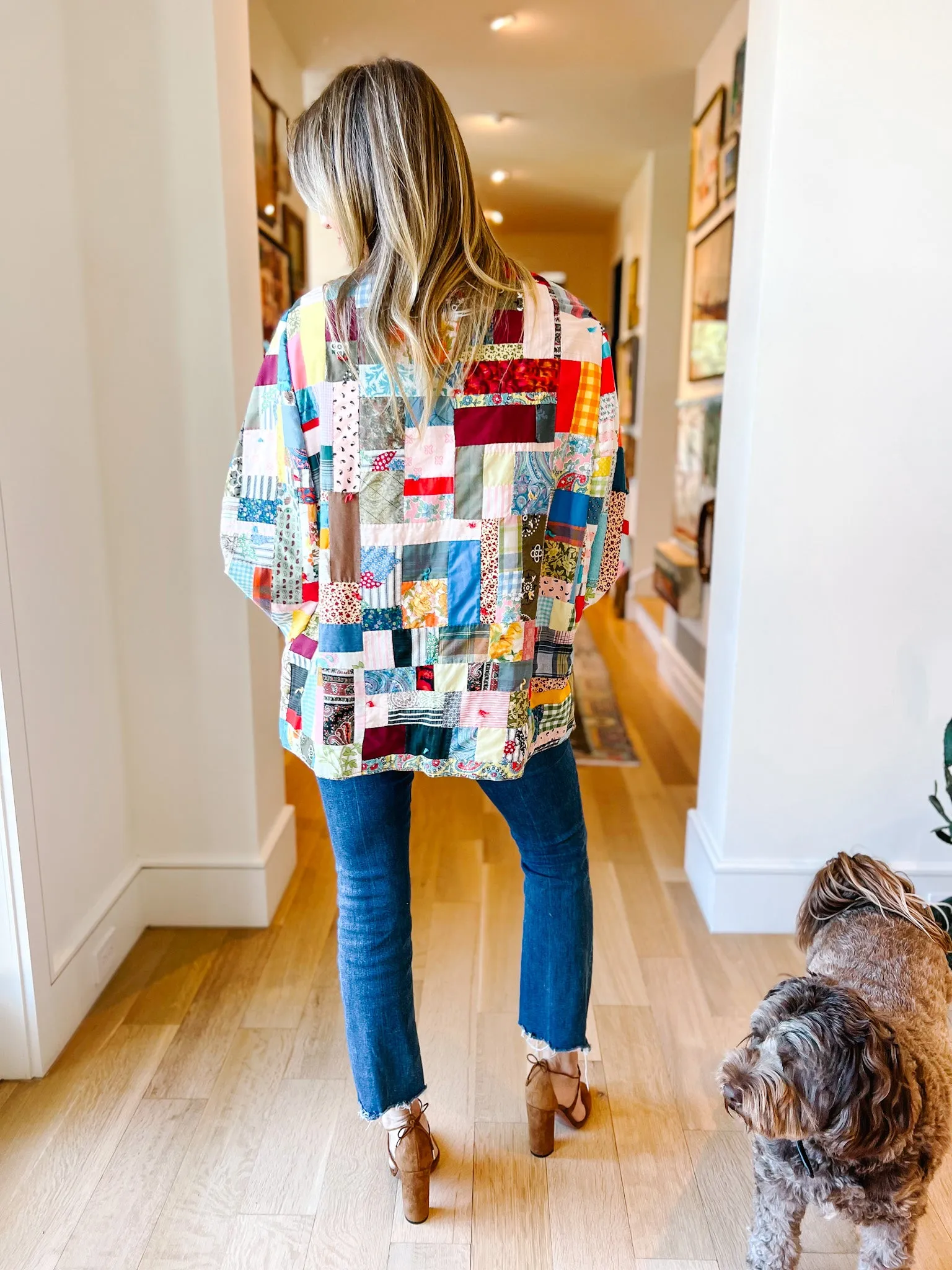 Patchwork Quilt Cropped Cape