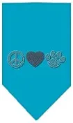 Peace Love Paw - Rhinestone Dog Bandana Drool Towel