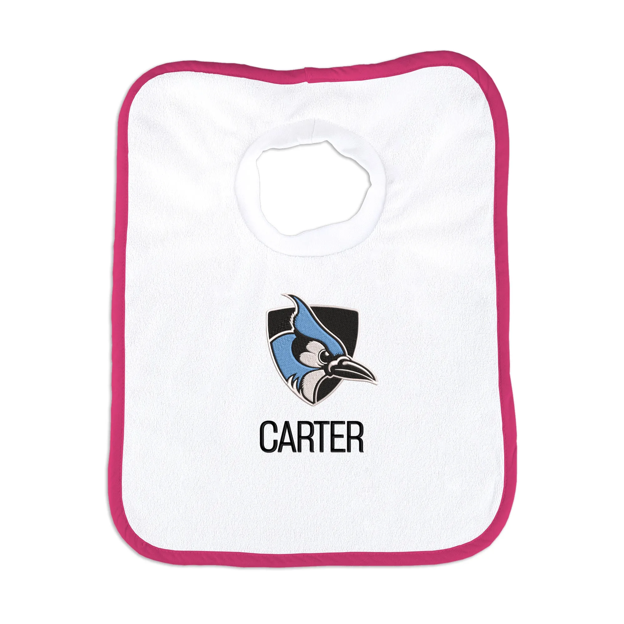 Personalized Johns Hopkins Blue Jays Bib