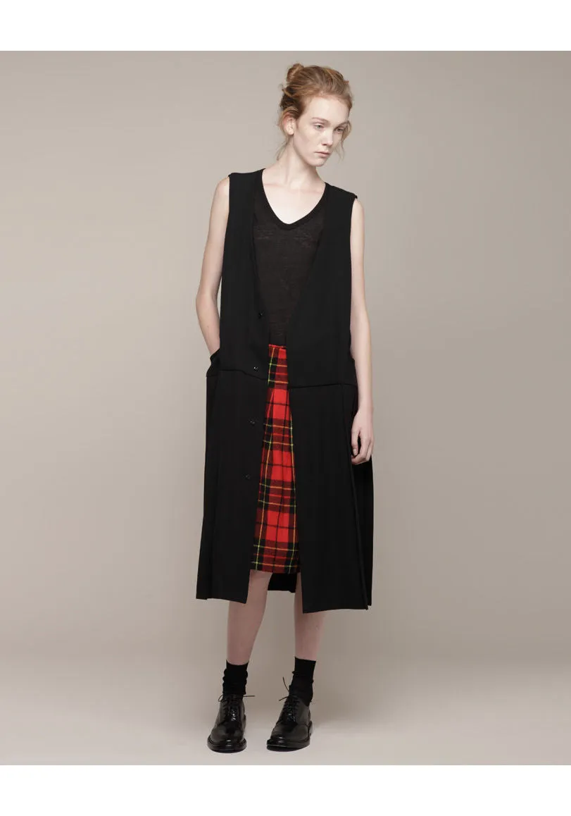 Pleated Vest Dress