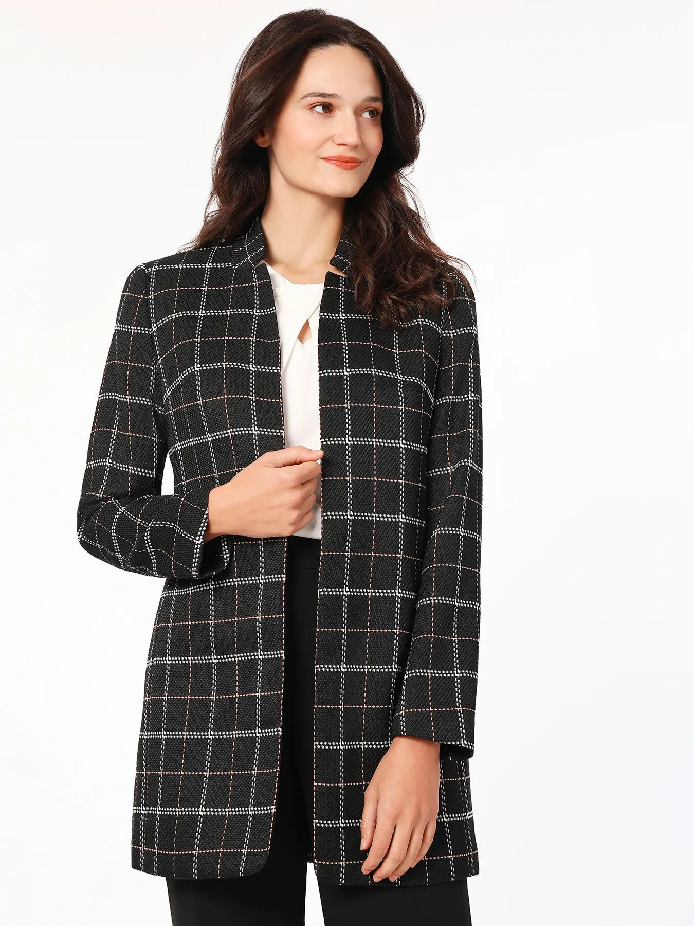 Plus Eleanor Jacket, Plaid