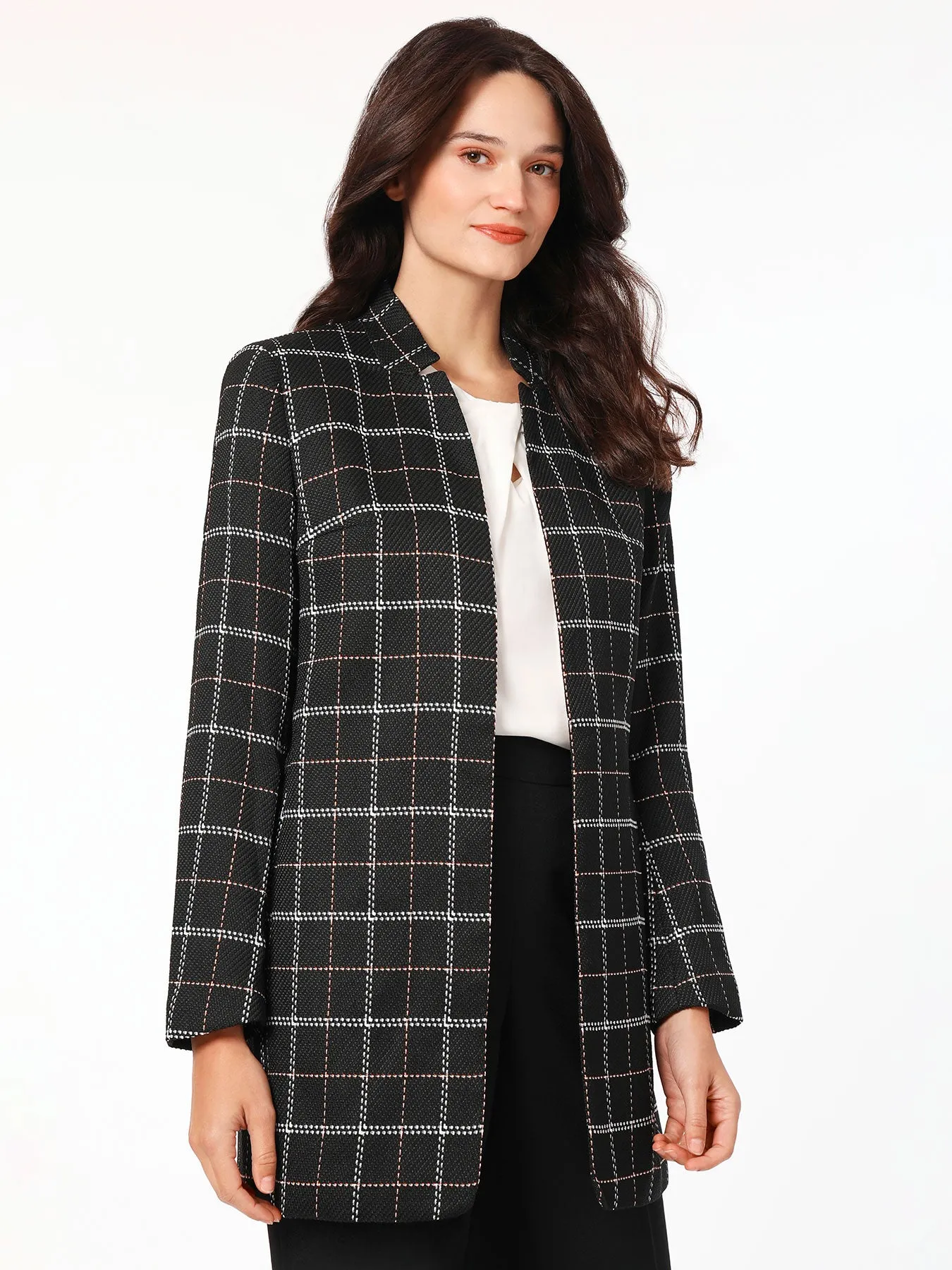 Plus Eleanor Jacket, Plaid