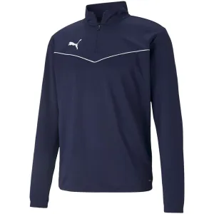 Puma Teamrise 1 4 Zip Top Peacoat-Pu Men's Sweatshirt Navy Blue 657394 06 M