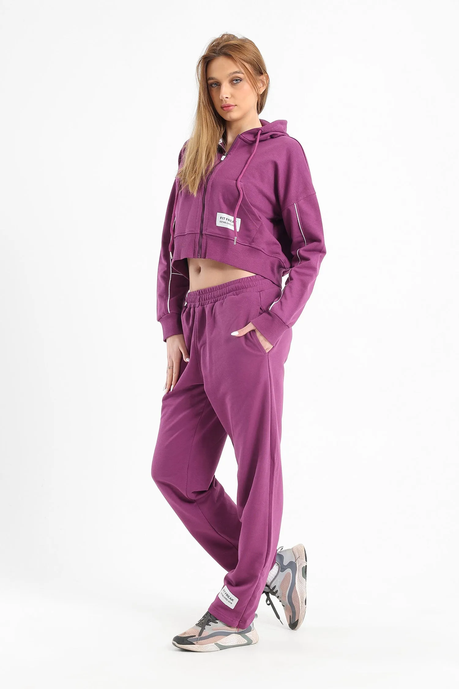 Purple Chill Oversized Piping Set - Fit Freak