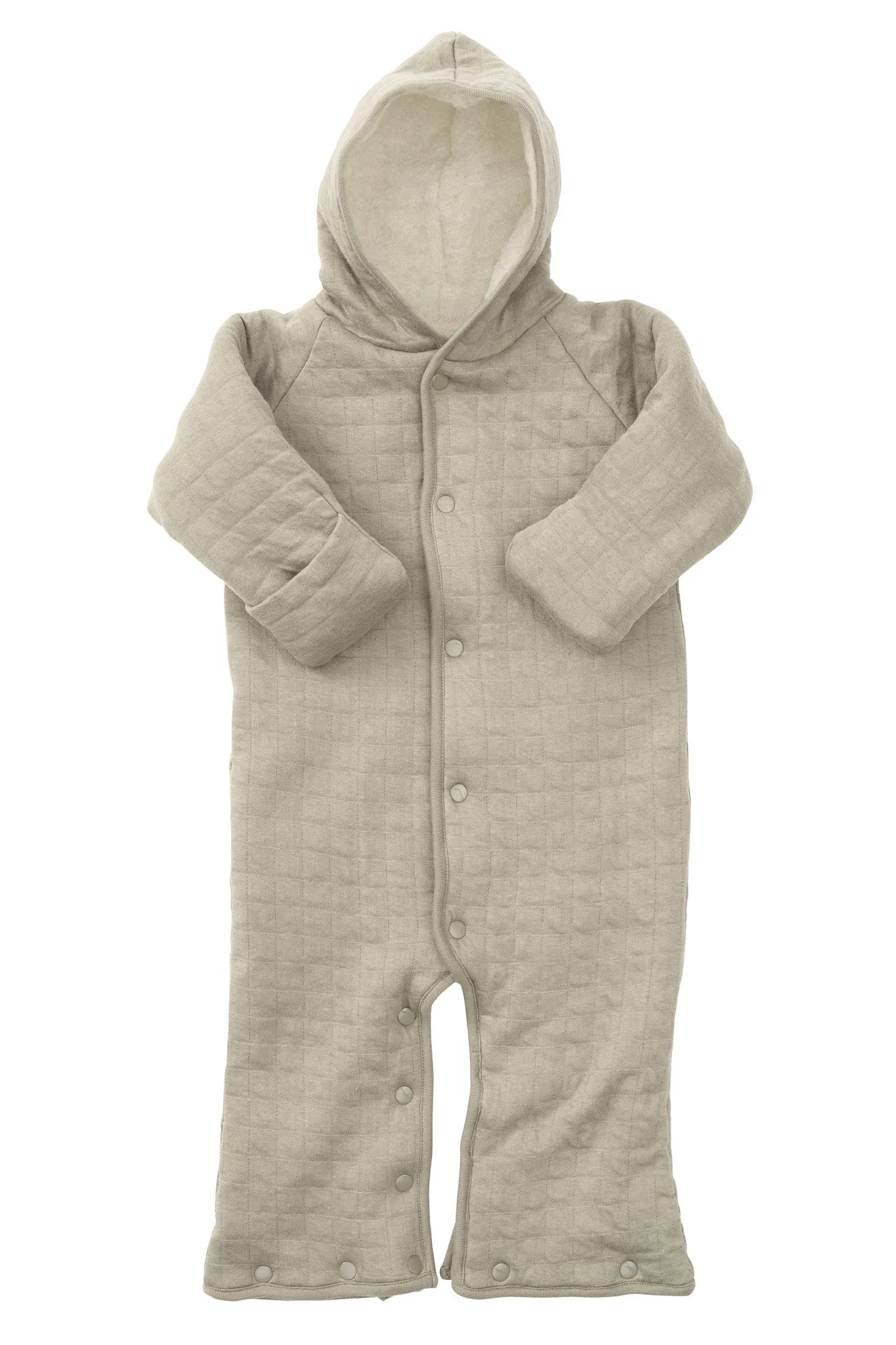 QUILTED REVERSIBLE JUMPSUIT AND SLEEPING BAG - NOUGAT