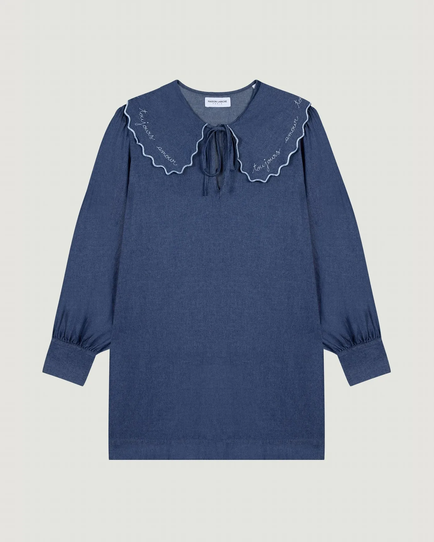 "Amour Toujours" vergennes chambray dress