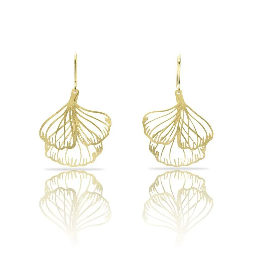 RAS Ginkgo Biloba Medium Earrings