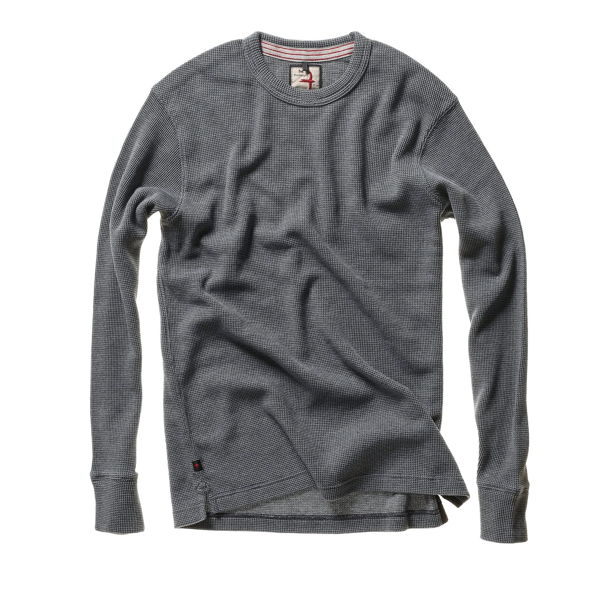 Relwen Carbon Grey Waffle Crewneck Shirt