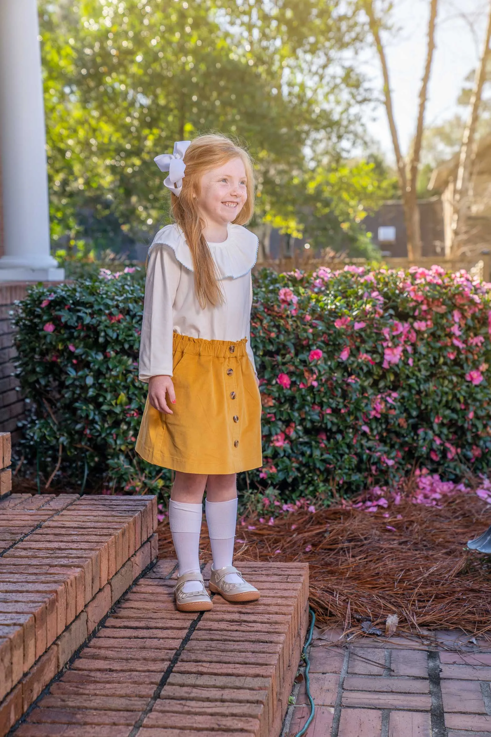 Renee Mustard Cord Skirt