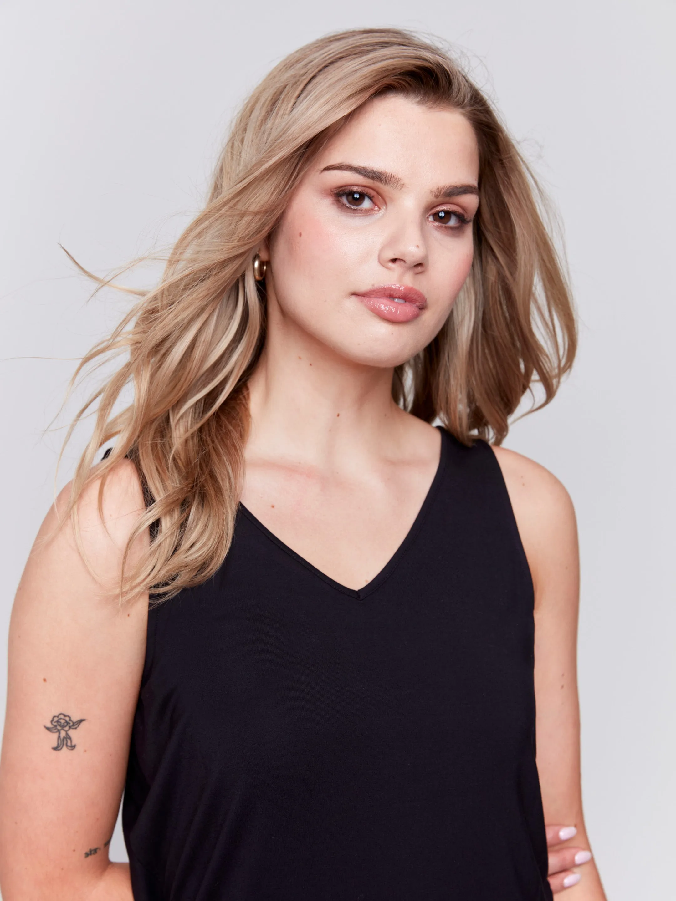 Reversible Bamboo Cami - Black