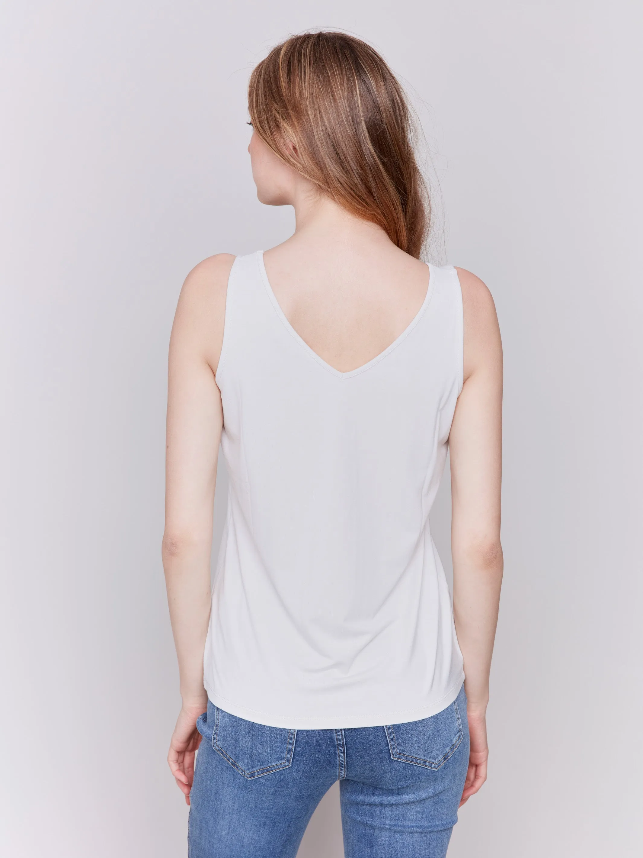 Reversible Bamboo Cami - Greige