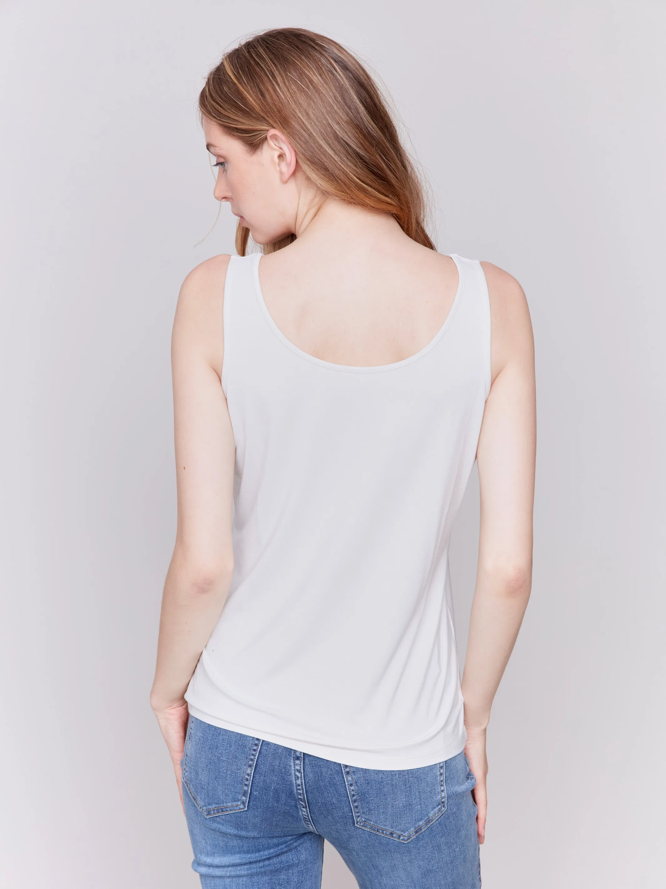 Reversible Bamboo Cami - Greige