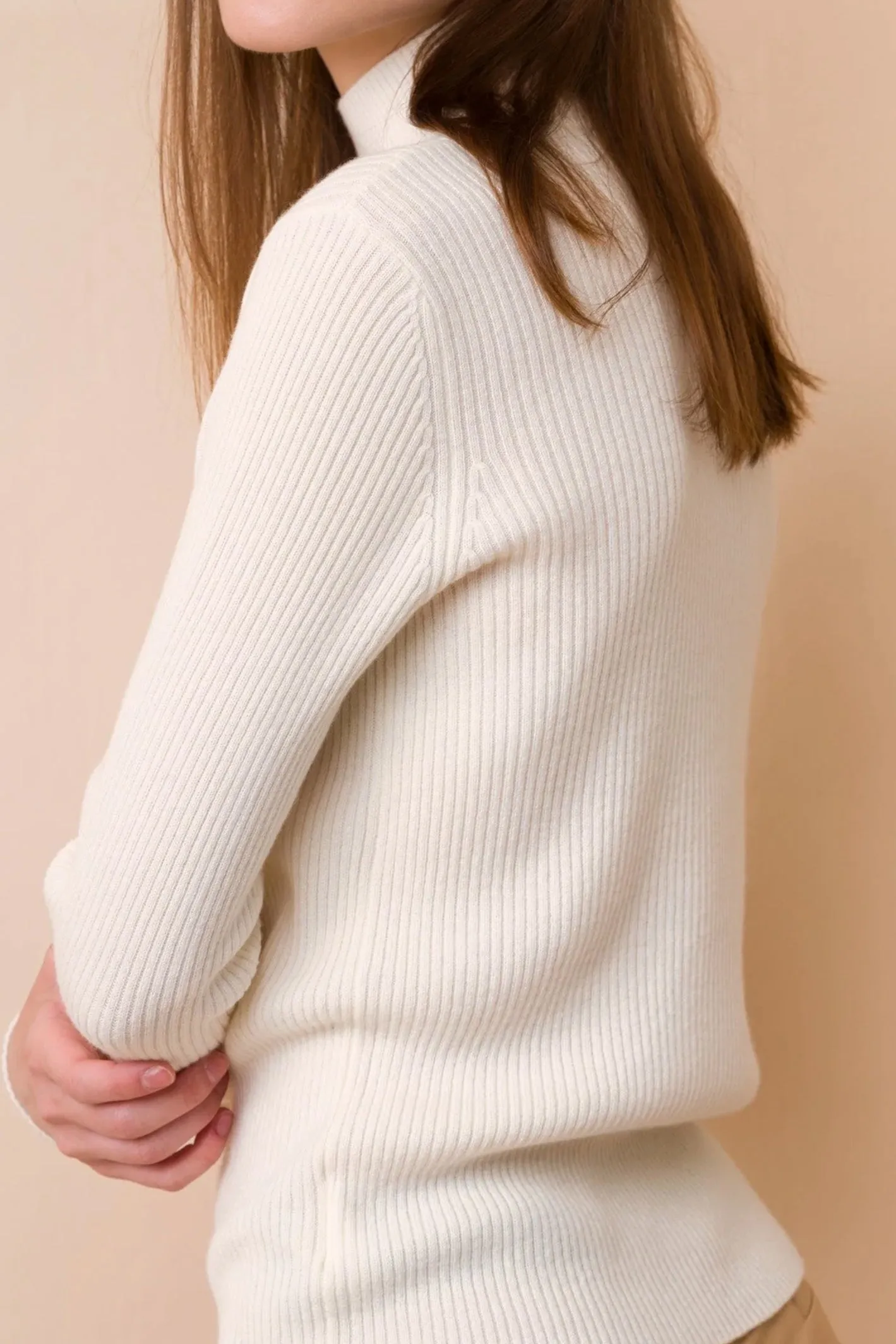 Ribbed Turtle Neck Sweater