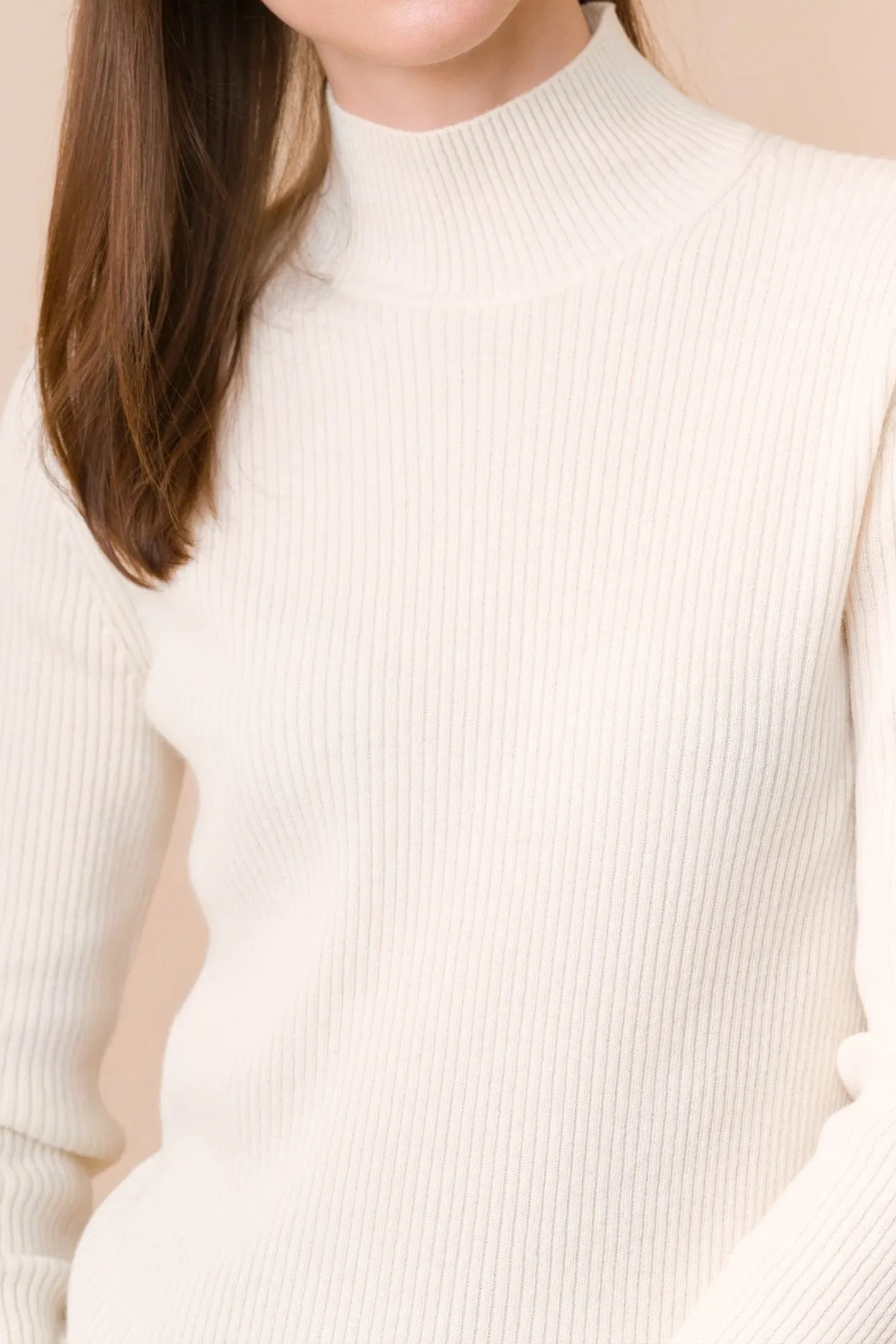 Ribbed Turtle Neck Sweater