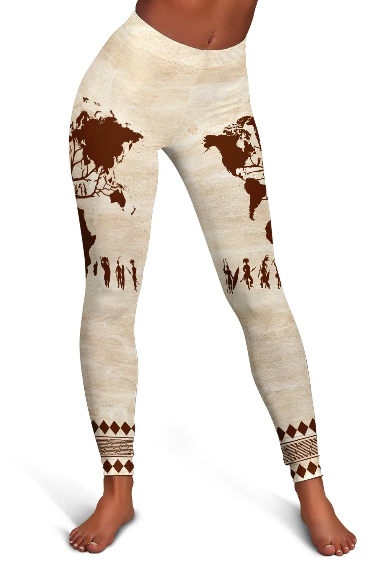 Roots African Cropped Hoodie & Leggings Set