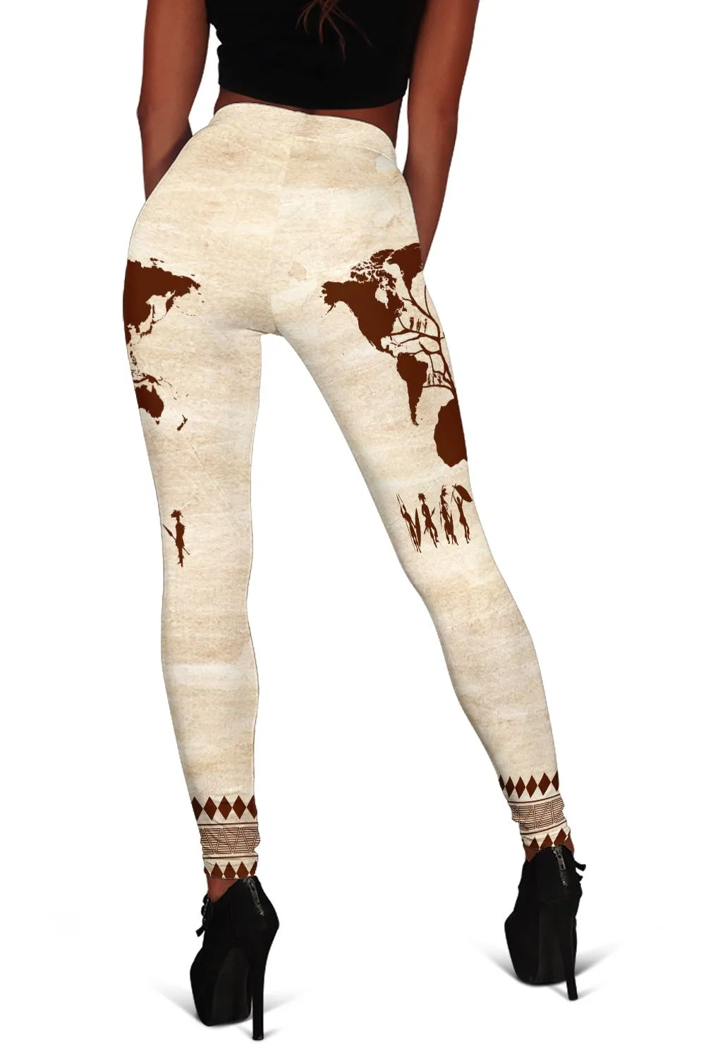 Roots African Cropped Hoodie & Leggings Set