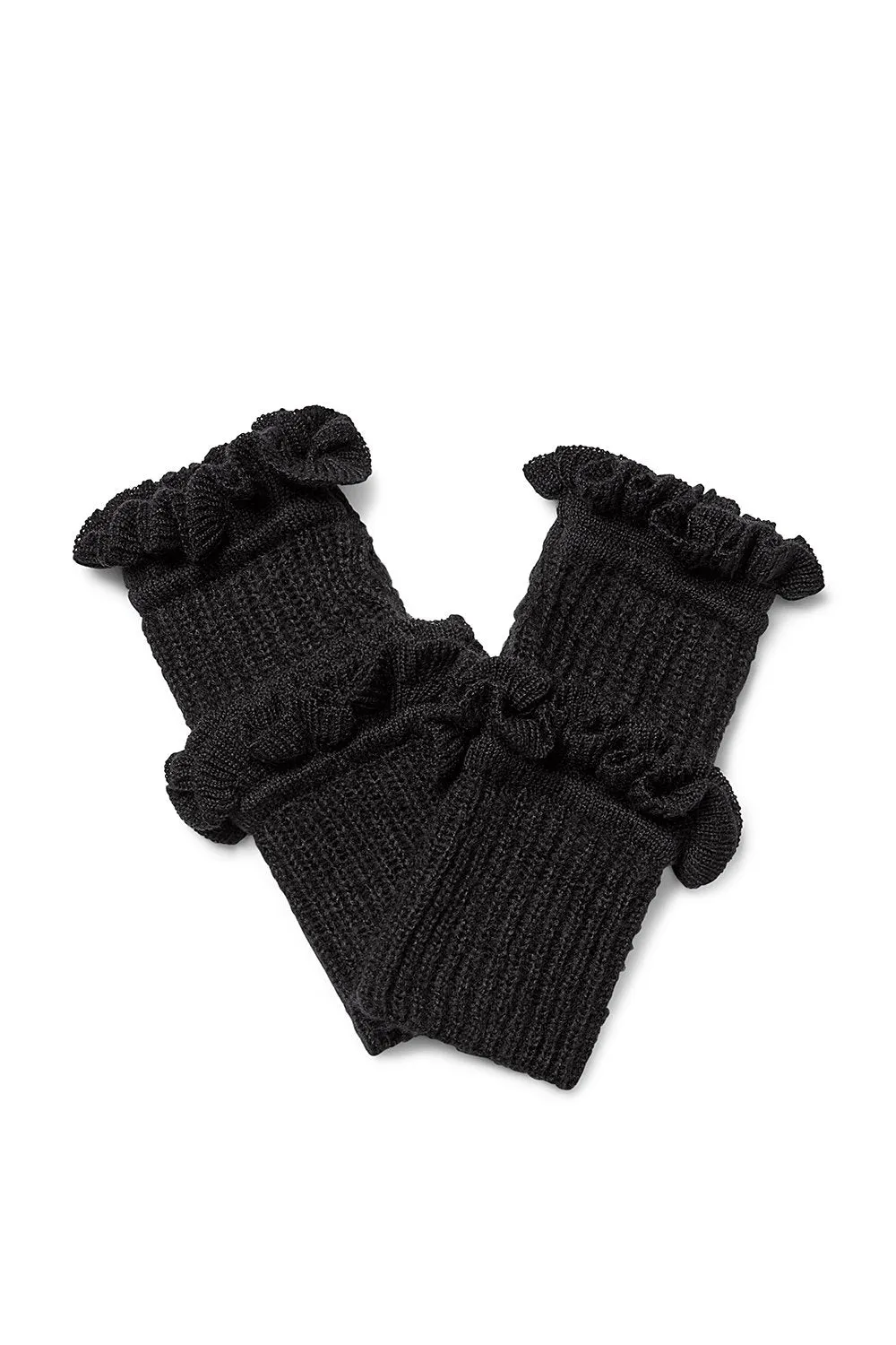 Ruffle Fingerless Gloves