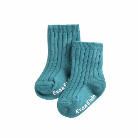 RunRun Blue Ribbed Socks