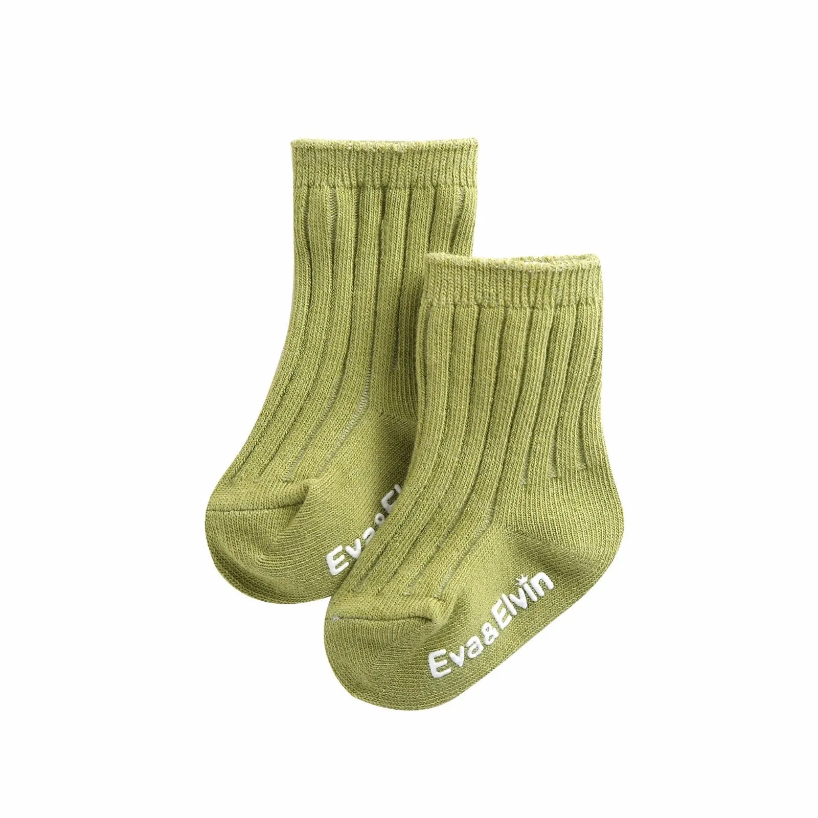 RunRun Green Ribbed Socks