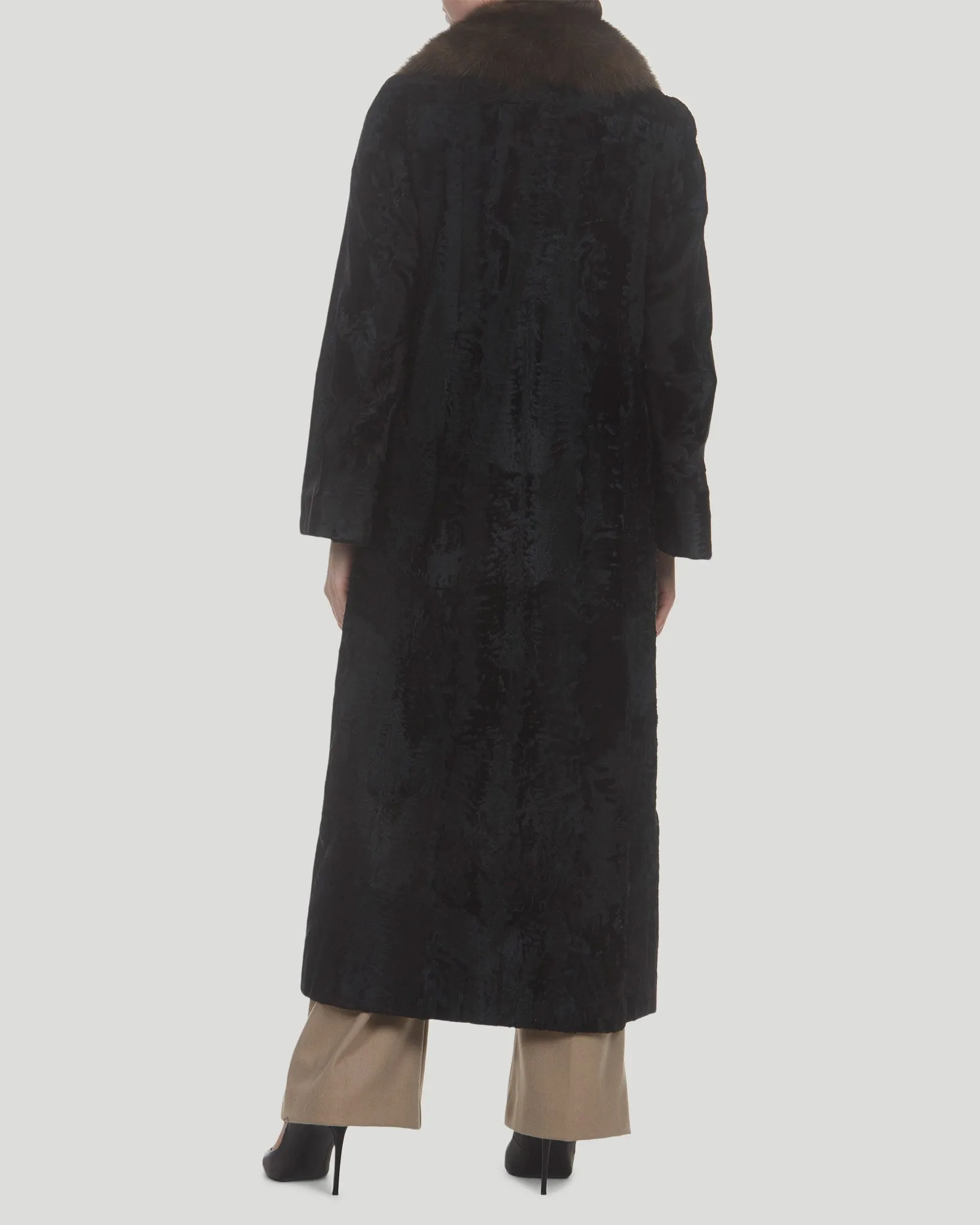 Russian Broadtail Coat with Russian Sable Collar