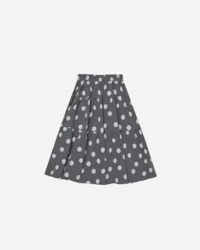 Rylee and Cru Tiered Midi Skirt - Dotty Slate