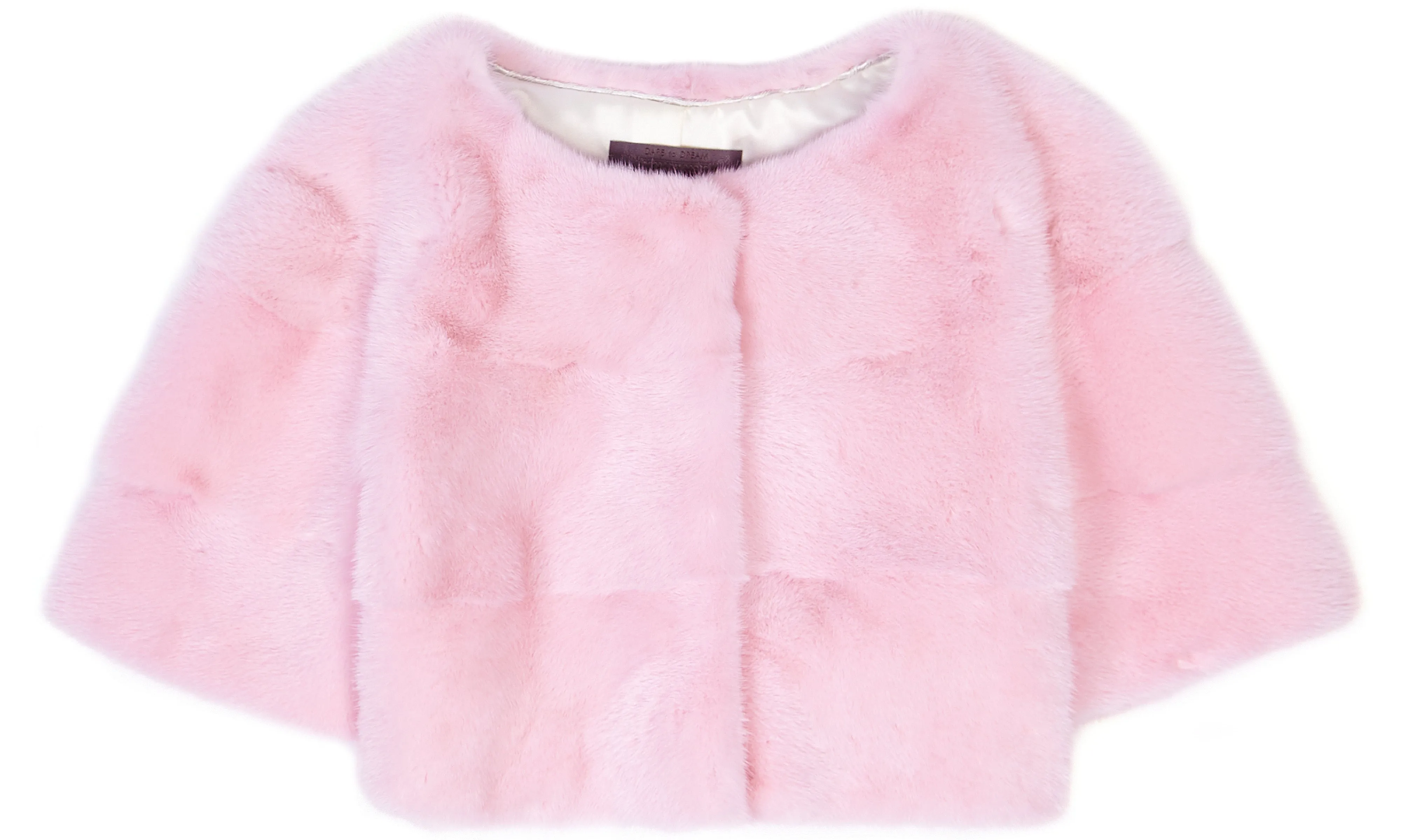 Sarah Mini Mink Fur Jacket Geranio