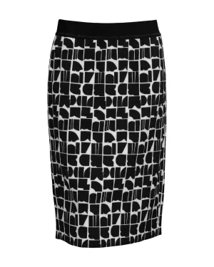 Scuba Print Pencil Skirt