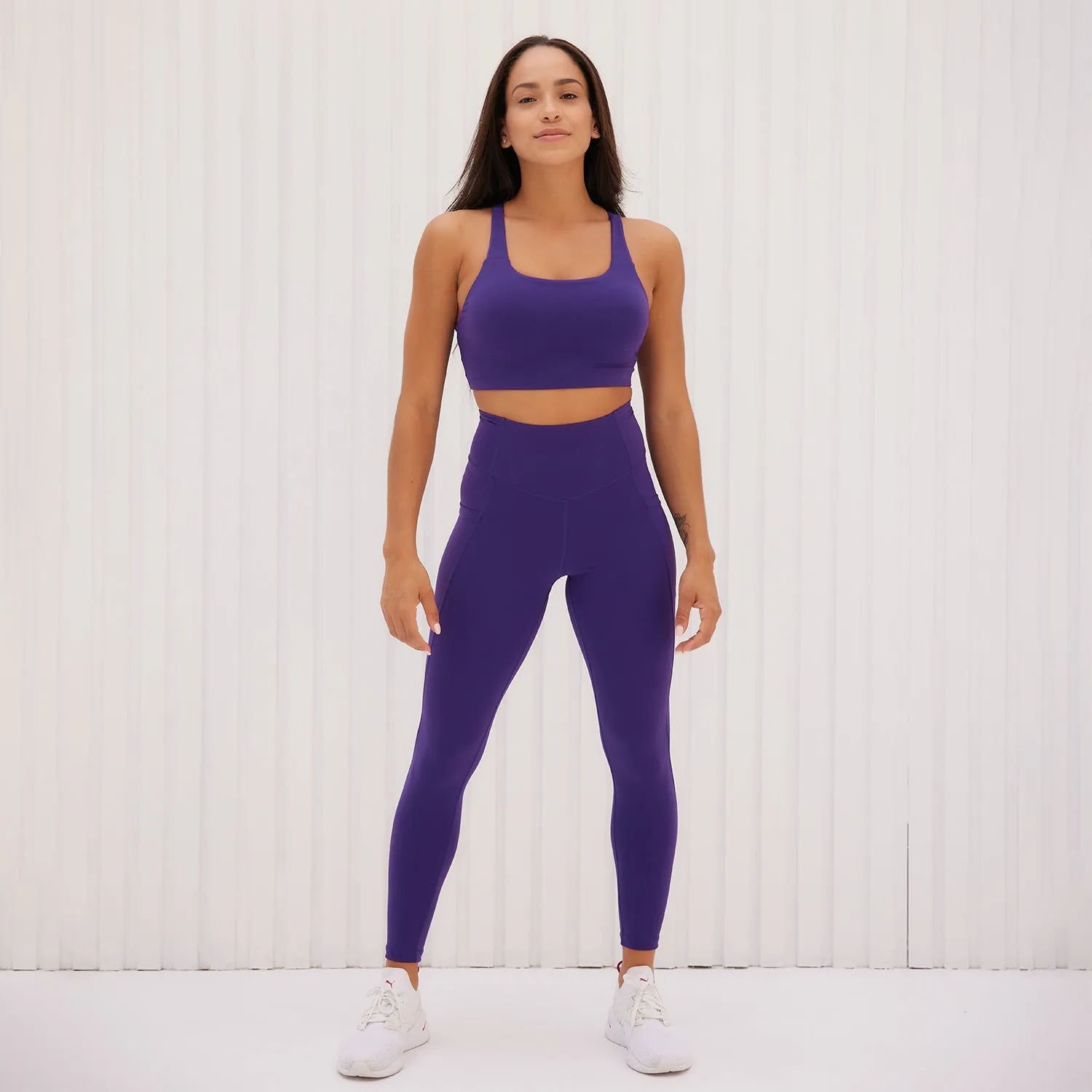 Serenity Pocket Legging in Grape - 24"