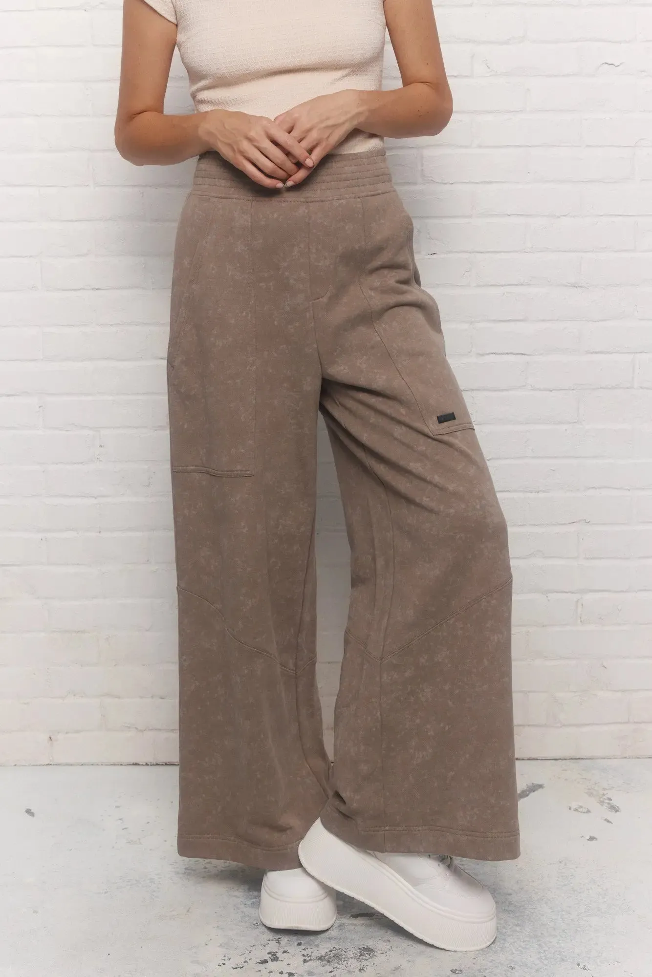 Shirley | Pantalon beige foncé