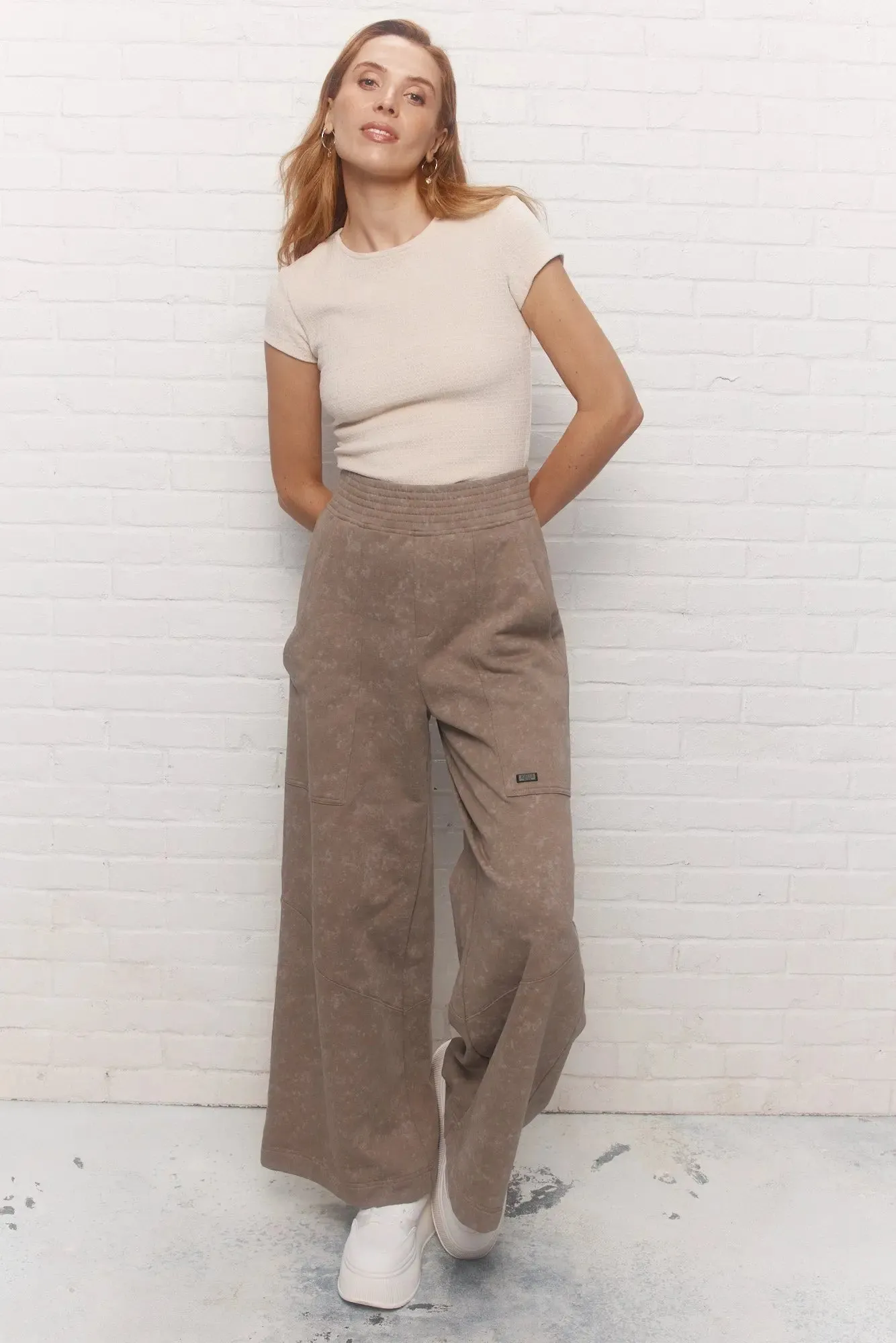 Shirley | Pantalon beige foncé