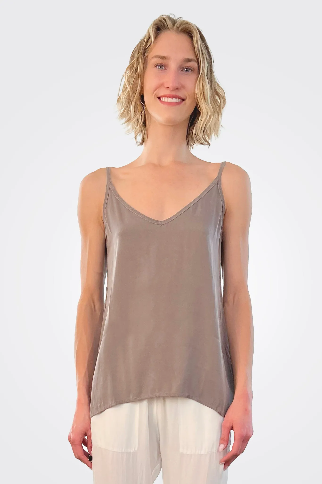 Silk Camisole - Choco