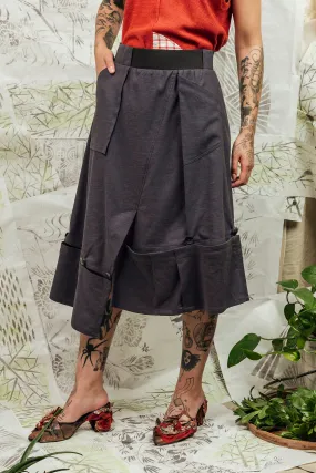 SL24 DHIA DETACH SKIRT -  SLATE