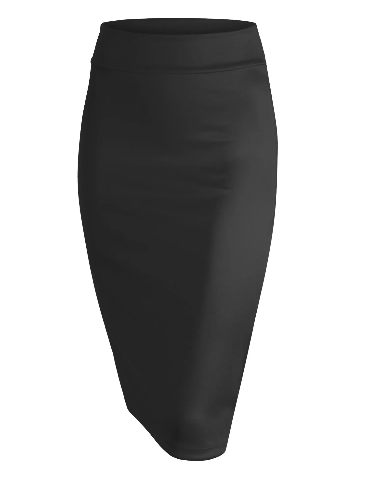 Slim Fit Midi Pencil Skirt Style 700 in Houndstooth or Black