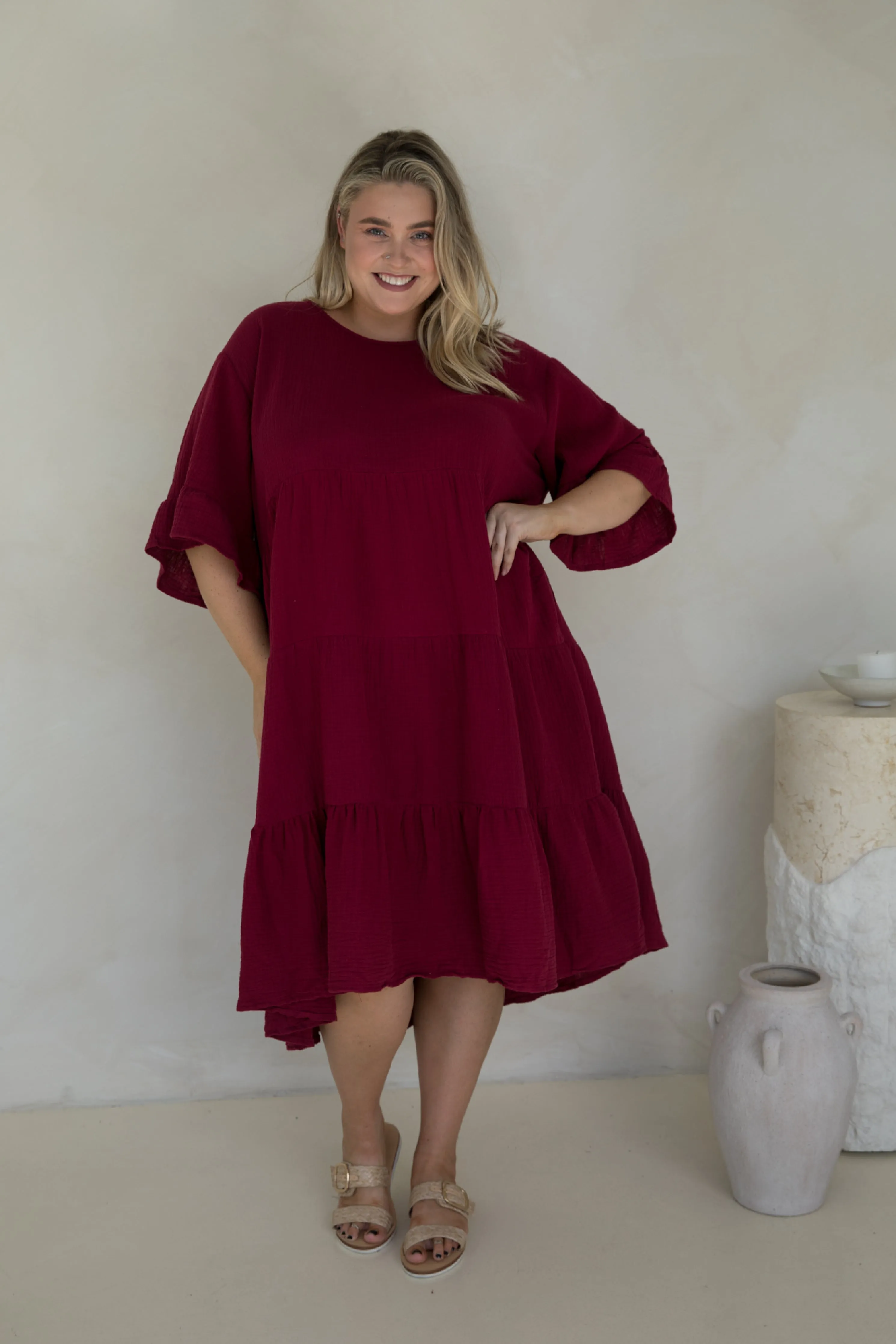 Sofia Dress | Mahogany | FINAL SALE