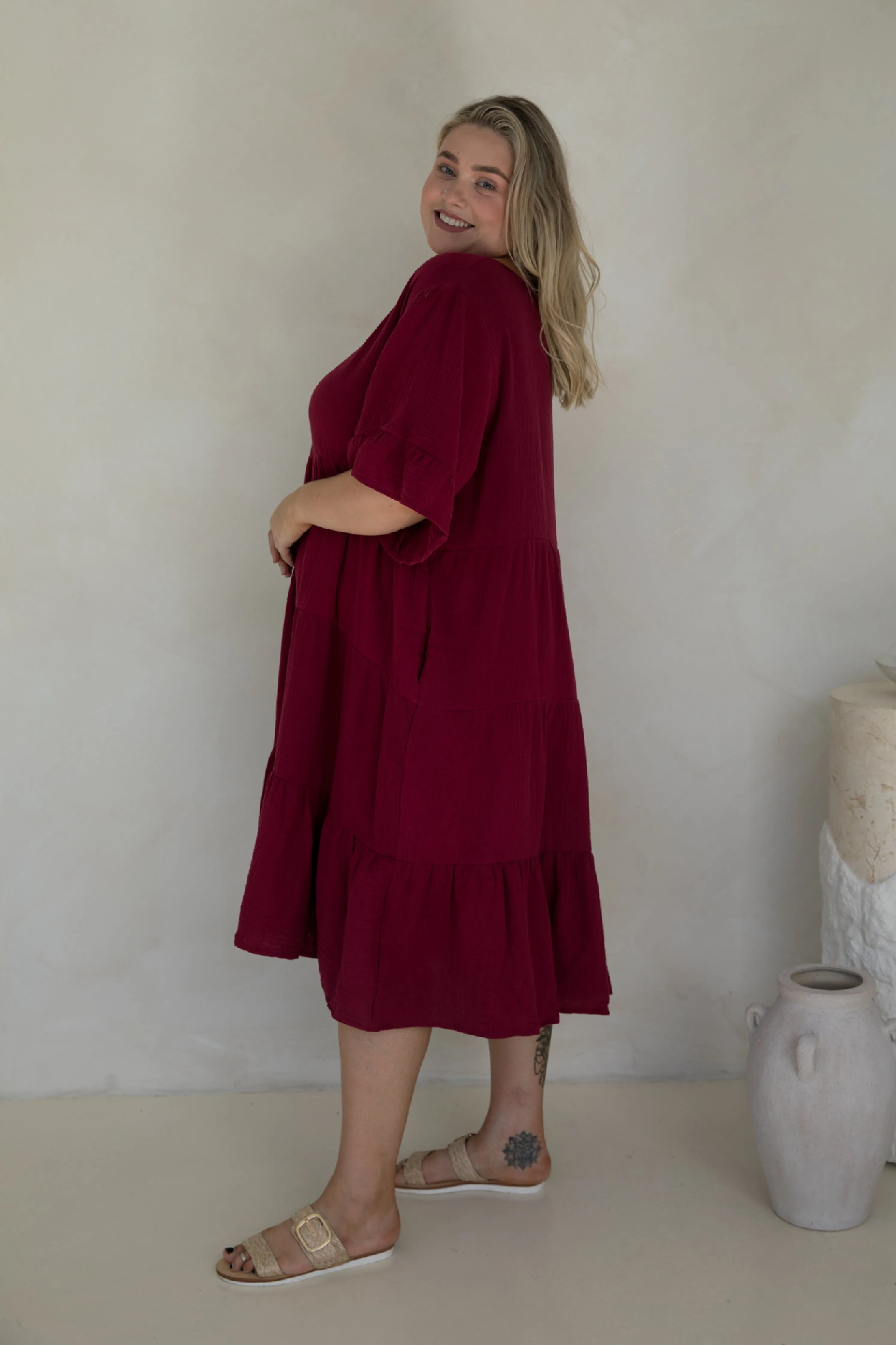 Sofia Dress | Mahogany | FINAL SALE