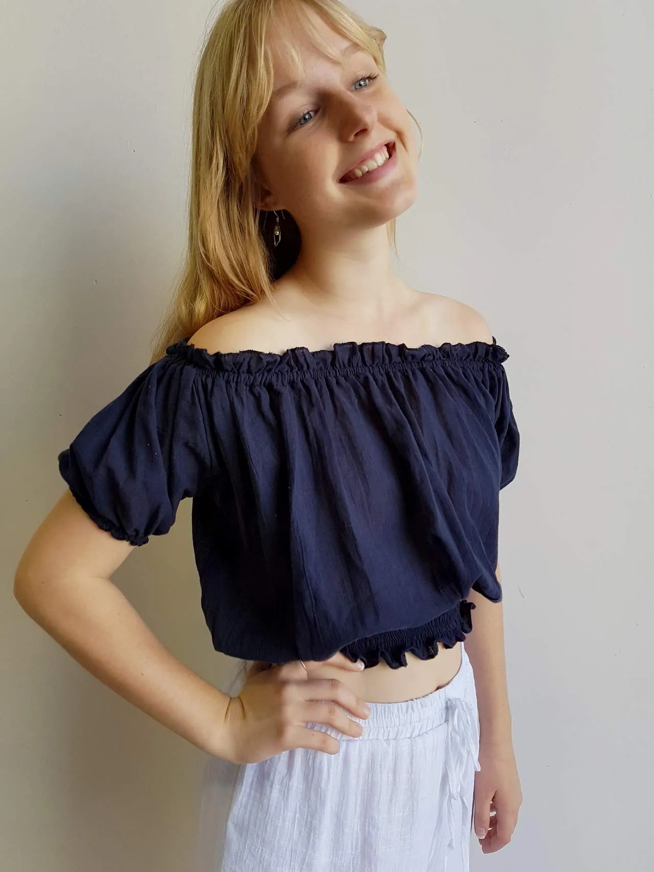 Spanish Peasant Blouse Top