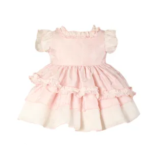 SS22 Miranda Baby Girls Pink Butterfly Dress 126-V