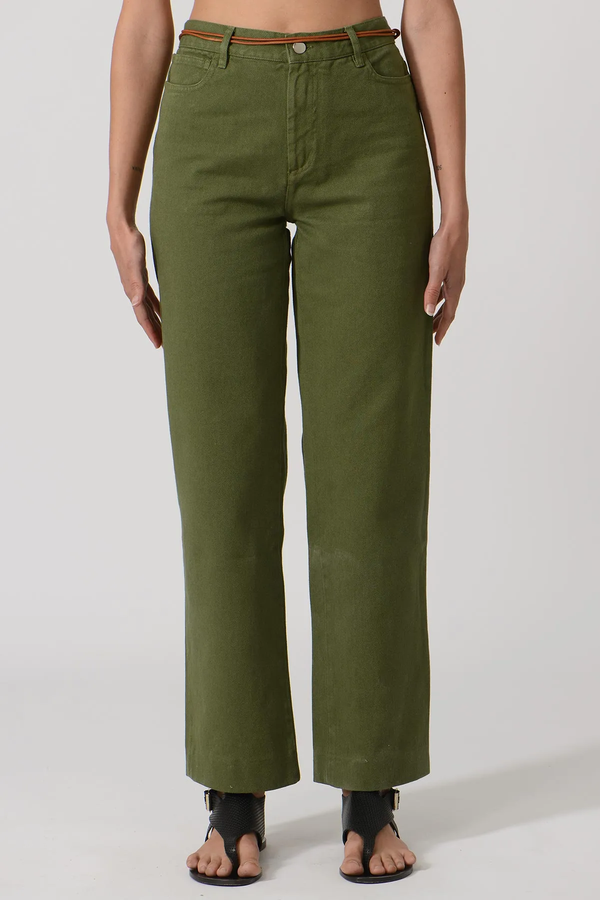 SS24 EARLYMADE Patricia Pants — SAGE LEAF