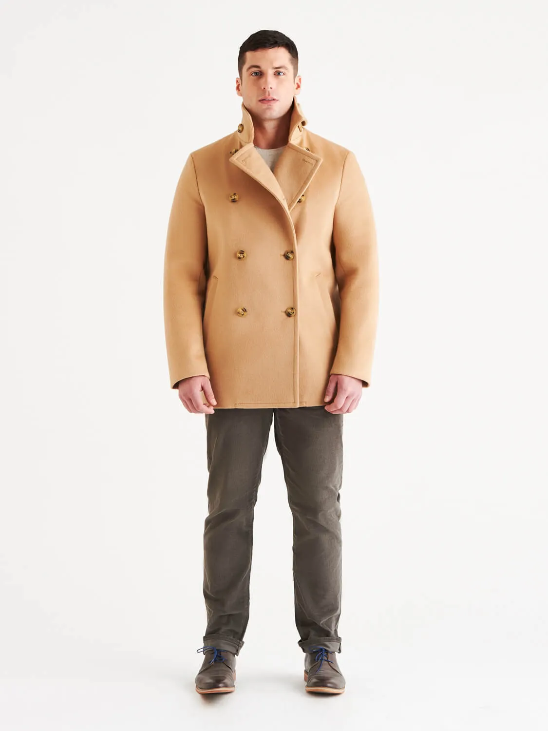 Stewart StormLux™ Wool Cashmere Peacoat