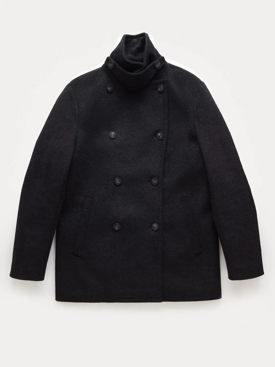 Stewart StormLux™ Wool Cashmere Peacoat