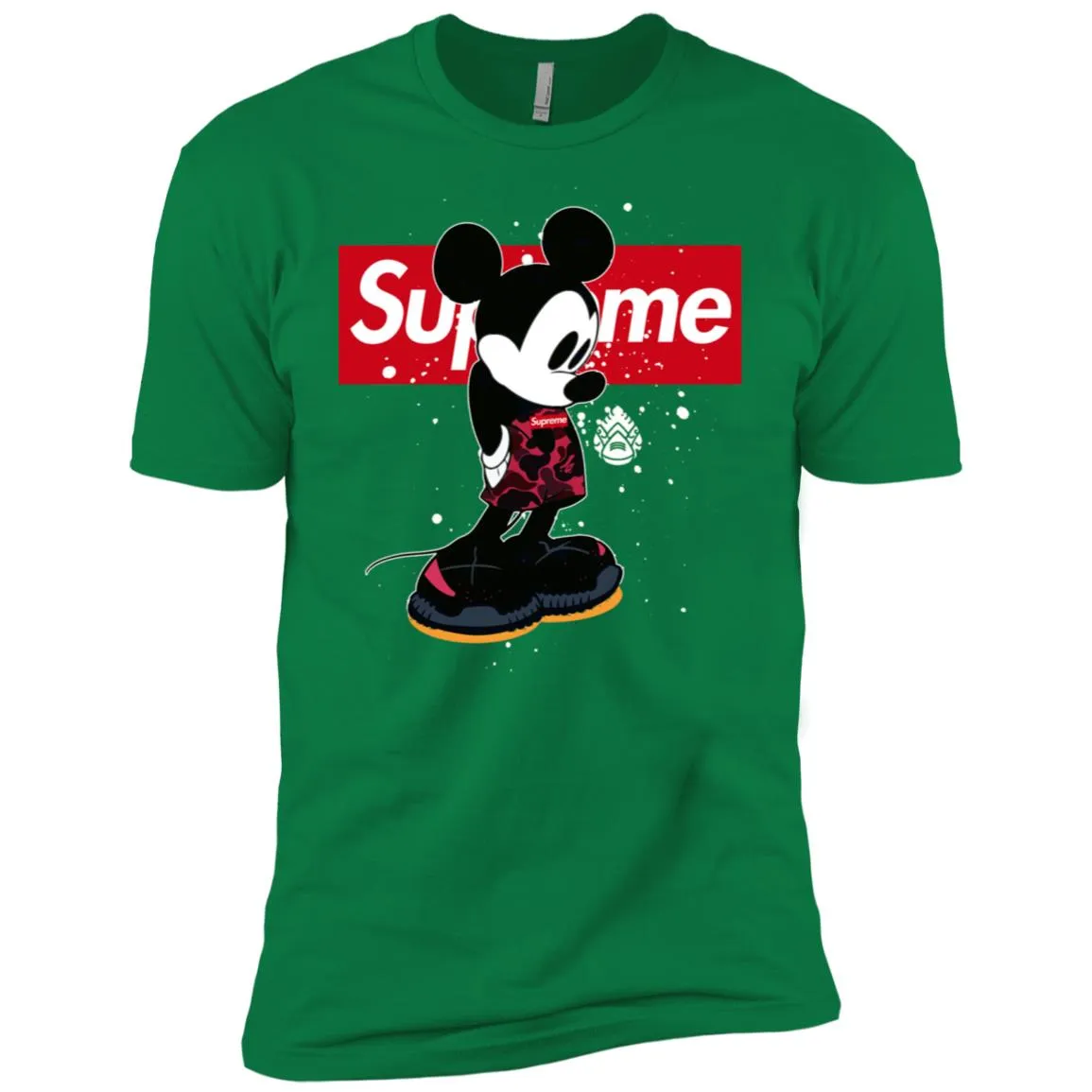 Supreme Mickey Babe Cute Love T-shirt Men Short Sleeve T-Shirt